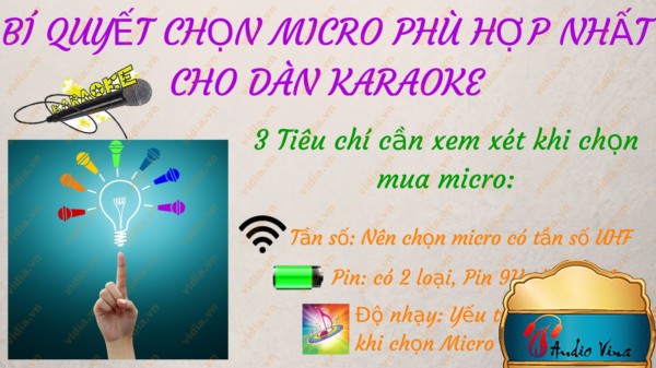 Chọn micro karaoke phù hợp cho dàn karaoke của bạn