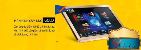 Đánh giá Màn Hình Cảm Ứng Gold 22 Inch Hiện Đại Cho Đầu Karaoke Cao Cấp Bte