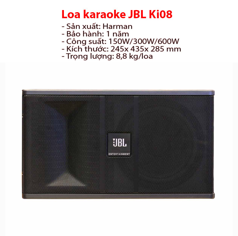 Loa JBl KI 08 – Loa karaoke dành cho gia đình