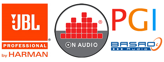 Logo JBL, Logo On Audio, Logo Basao, Logo PGI