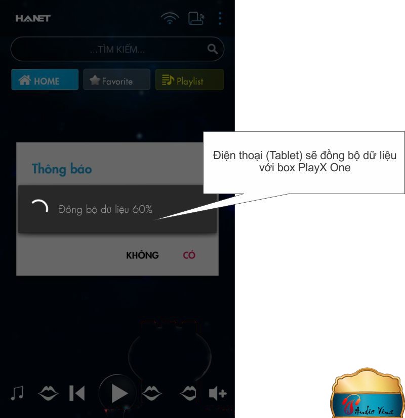 Kết Nối Tablet Hoạc Điện Thoại Với Đầu Karaoke Hanet PlayX One