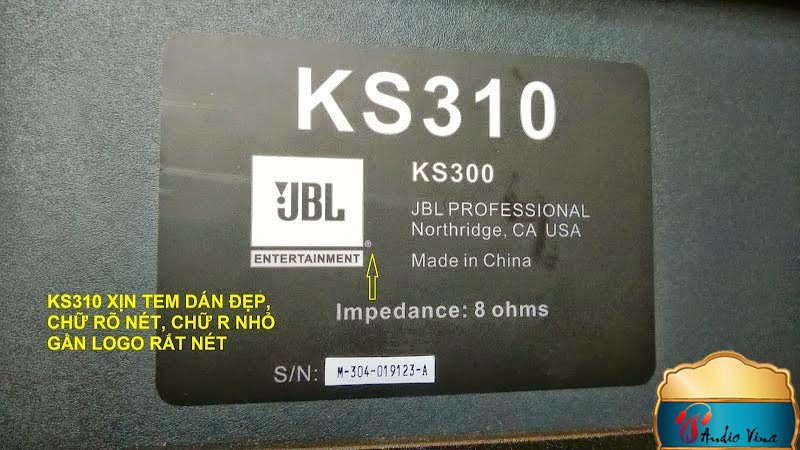 Cách Phân Biệt Loa  JBL KS 310 Hàng Nhái