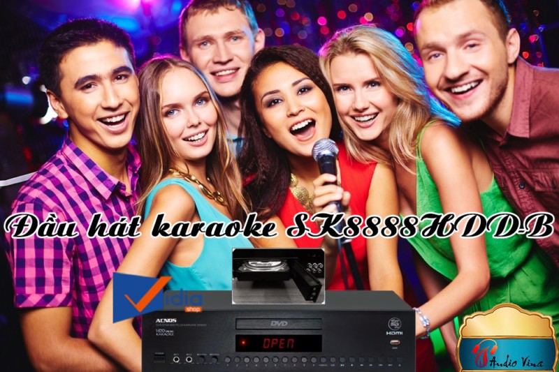 Đầu Hát Karaoke Hay Bán Tại q10 hcm ACNOS SK8888HDD-B Sự Kết Hợp Với Đĩa Cứng HDD