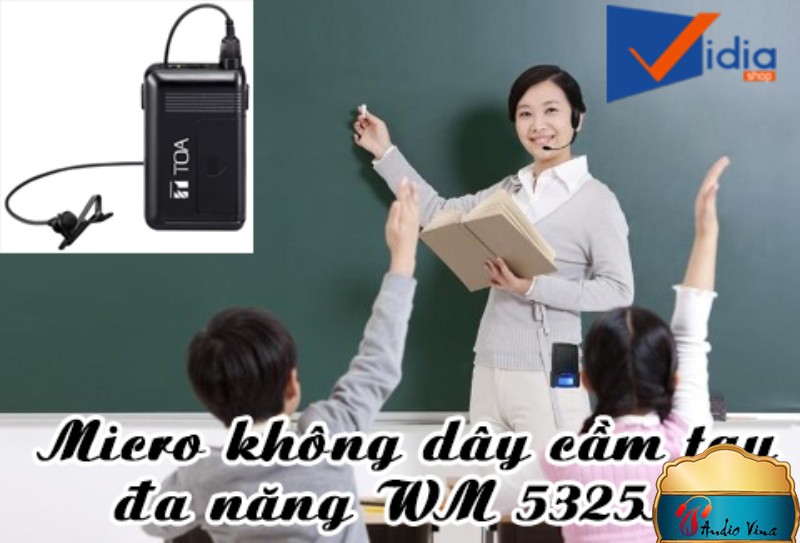 Micro Cầm Tay Không Dây WM-5325M Nhỏ Gọn Chất Lượng Chuyên Nghiệp