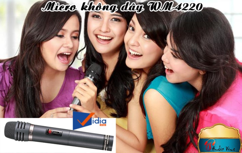 Micro Không Dây Chất Lượng WM-4220 Nhỏ Gọn Sang Trọng Chuyên Nghiệp