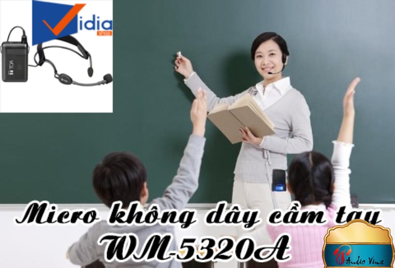 Micro Không Dây Chuyên Dụng WM-5320A Thuyết Trình Giảng Dạy Dể Dàng Hơn