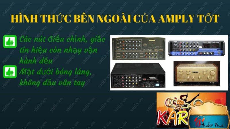  Xem xét hình thức bên ngoài ampli