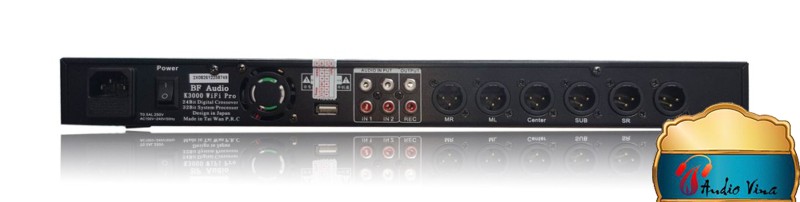 Mặt sau Mixer Tạo Vang BFAUDIO K-3000 WIFI PRO 