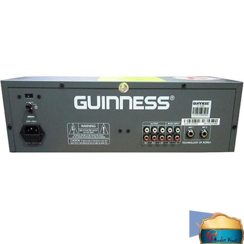  kết nối Amply Mixer Guinness F-330 