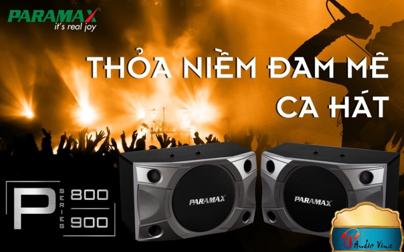 PARAMAX P-800 và P-900 mang đầy đủ đặc trưng của dòng loa P-Series