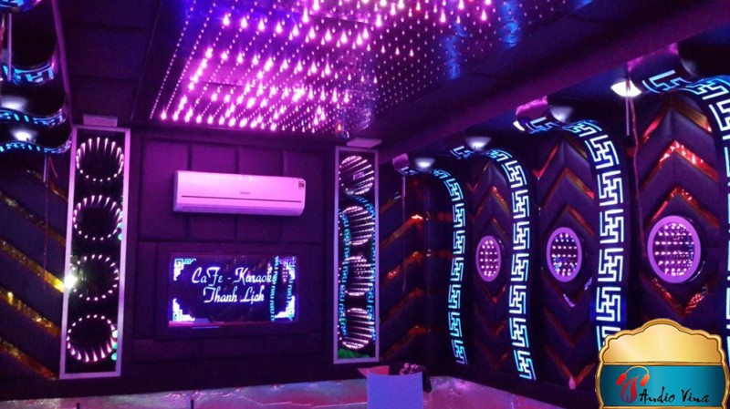 Thiết kế nội thất karaoke đẹp phong cách bar