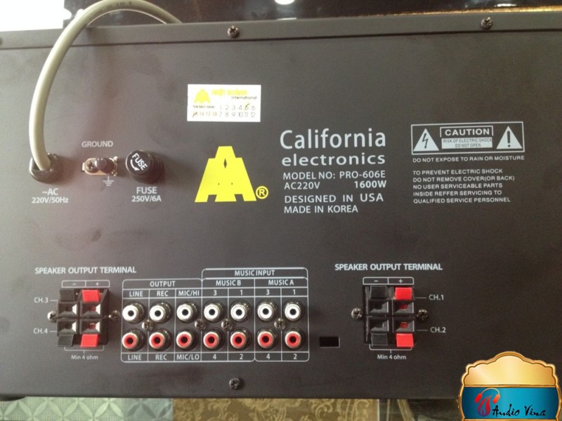 Amply California 606 E sự bứt phá về cộng nghệ Audio