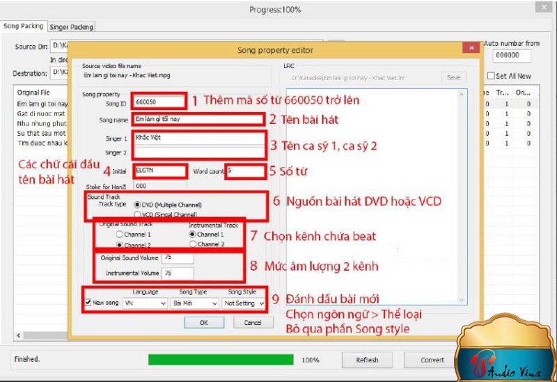 Update Danh Sách Bài Hát Cho Đầu Hát Karaoke Vietktv Bằng USB