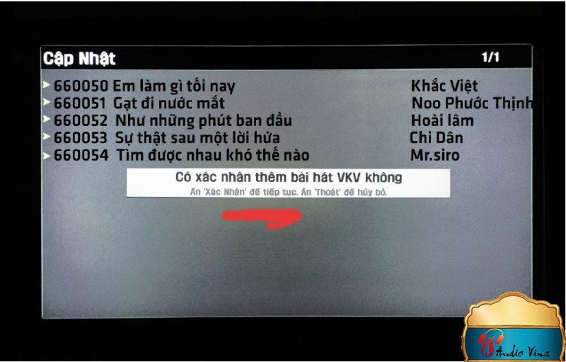 Update Danh Sách Bài Hát Cho Đầu Hát Karaoke Vietktv Bằng USB