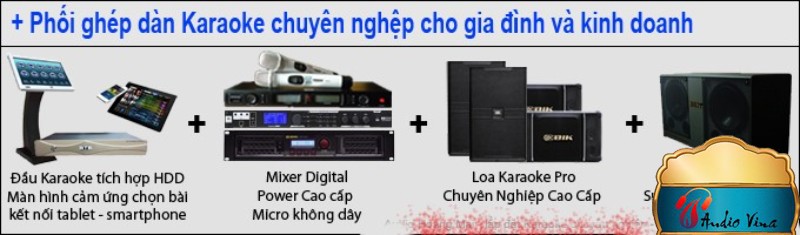 Phối ghép loa cho dàn karaoke chuyên nghiệp dành cho phòng có diện tích lớn